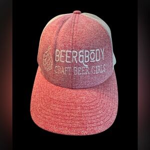 Rose Heathered Craft Beer Girls Ball Cap